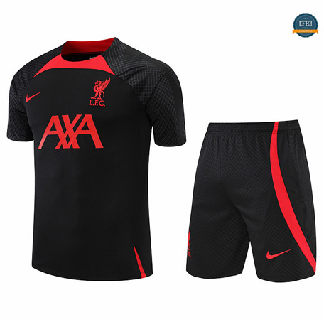 Cfb3 Camiseta Liverpool + Pantalones Equipación Negro 2022/2023 C552