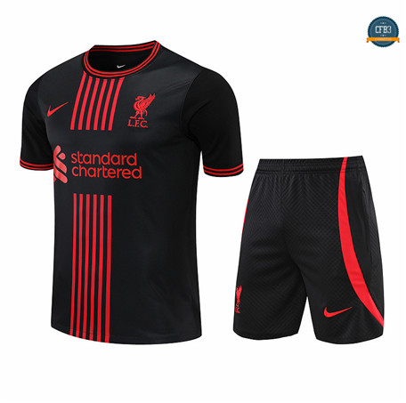 Cfb3 Camiseta Liverpool + Pantalones Equipación Negro 2022/2023 C555
