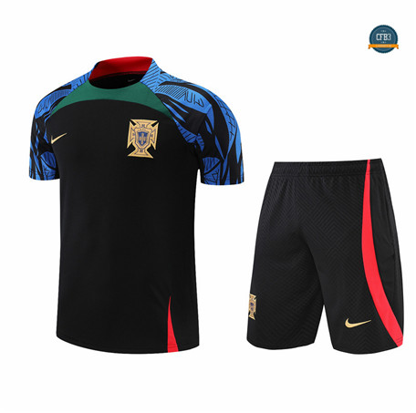 Cfb3 Camiseta Portugal + Pantalones Equipación Negro 2022/2023 C515