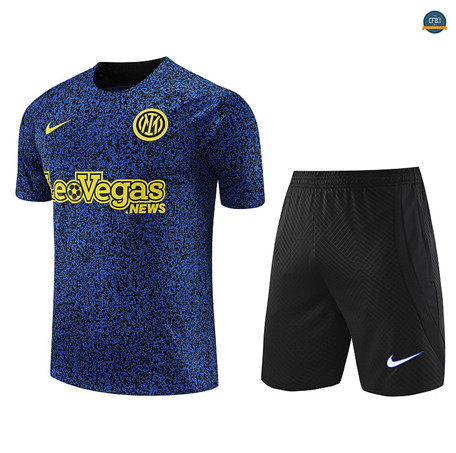 Venta Cfb3 Camiseta Entrenamiento Inter Milan + Pantalones Cortos Equipación Azul 2023/2024