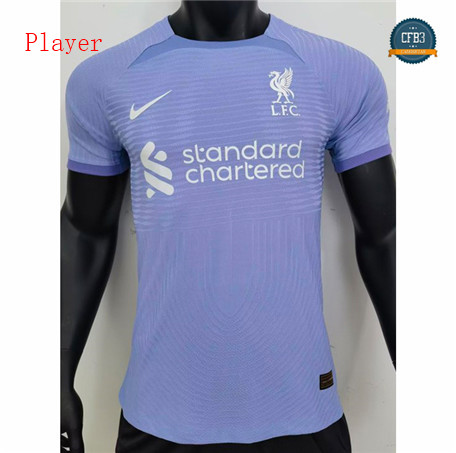 Tailandia Cfb3 Camiseta Liverpool Player Equipación Púrpura 2023/2024
