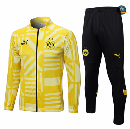 Venta Cfb3 Camiseta Chaqueta Chándal Borussia Dortmund Equipación Amarillo 2022/2023