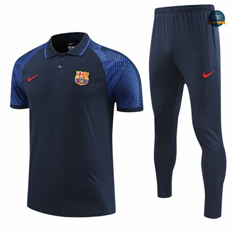 Comprar Cfb3 Camiseta Entrenamiento Barcelona + Pantalones Equipación Azul 2022/2023