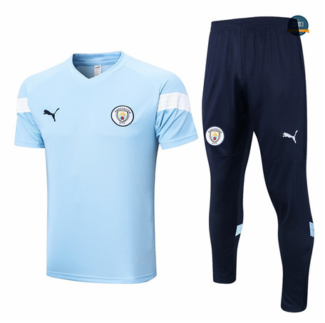 Crear Cfb3 Camiseta Entrenamiento Manchester City + Pantalones Equipación Azul 2022/2023