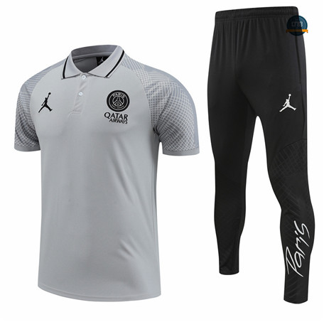 Diseñar Cfb3 Camiseta Entrenamiento Paris Paris Saint Germain + Pantalones Equipación Gris 2022/2023