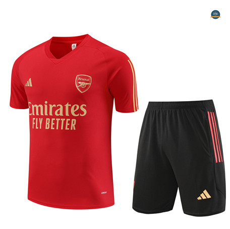 Nuevas Cfb3 Camiseta Entrenamiento Arsenal Niño + Pantalones Cortos Equipación Rojo 2023/2024 replicas