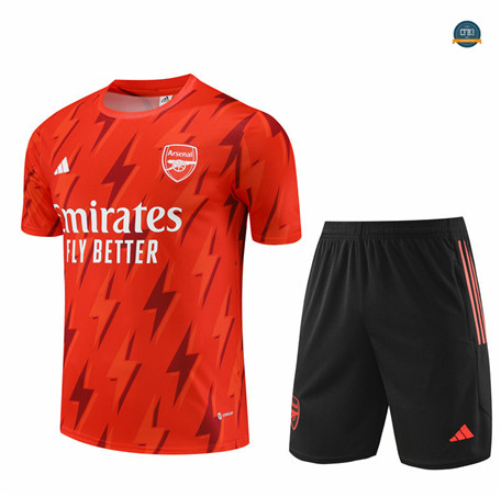 Comprar Cfb3 Camiseta Entrenamiento Arsenal + Pantalones Cortos Equipación Naranja 2023/2024 baratas