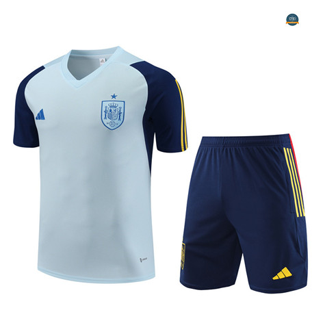Buscar Cfb3 Camiseta Entrenamiento España + Pantalones Cortos Equipación Azul 2023/2024 online