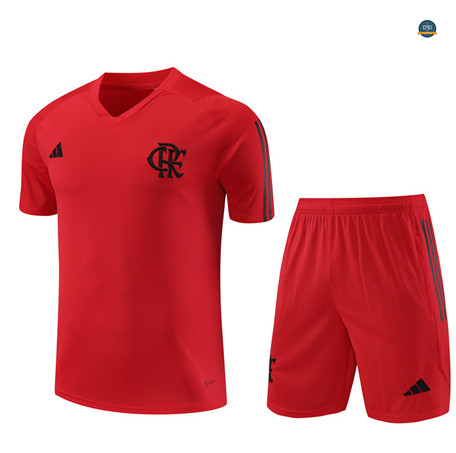 Venta Cfb3 Camiseta Entrenamiento Flamengo Niño + Pantalones Cortos Equipación Rojo 2023/2024 online
