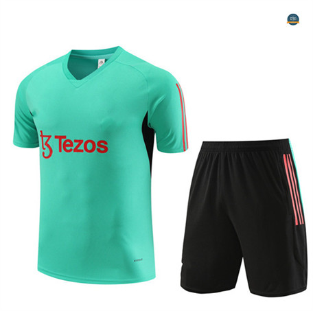 Venta Cfb3 Camiseta Entrenamiento Manchester United Niño + Pantalones Cortos Equipación Verde 2023/2024 online