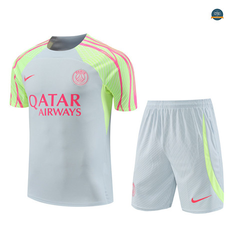 Nuevas Cfb3 Camiseta Entrenamiento Paris Saint Germain + Pantalones Cortos Equipación Gris 2023/2024 replicas