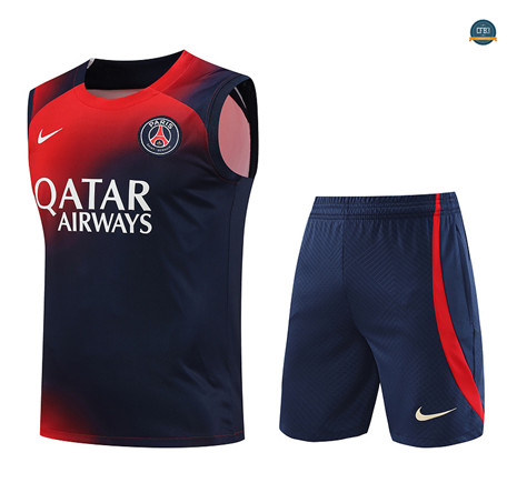 Diseñar Cfb3 Camiseta Entrenamiento Paris Saint Germain Chaleco Pantalones Equipación Azul 2023/2024 baratas
