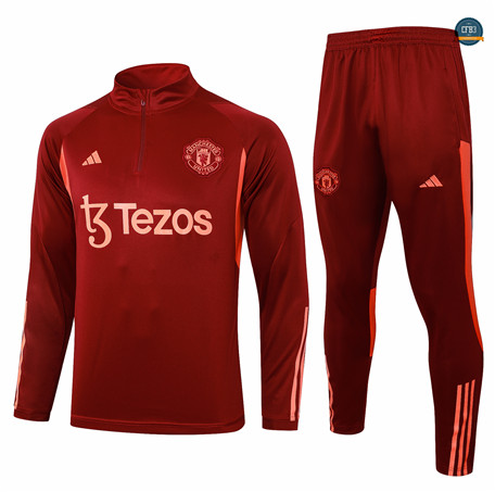 Cfb3 Camiseta Chándal Manchester United Equipación rojo granate 2024/2025