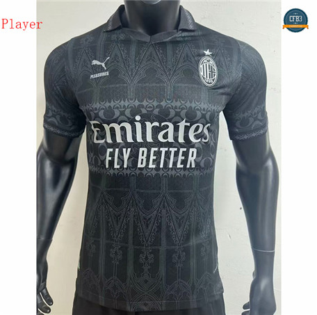 Cfb3 Camisetas AC Milan Player Especial Negro 2024/2025