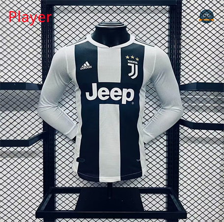 Camiseta futbol Retro 2018-19 Juventus Player 1ª Equipación Manica lunga