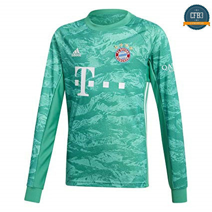 Camiseta Bayern Munich Portero Equipación Manga Larga Verde 2019/2020