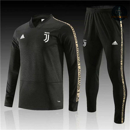 Cfb3 Camisetas D114 Chandal Juventus Negro 2019/2020 Cuello V