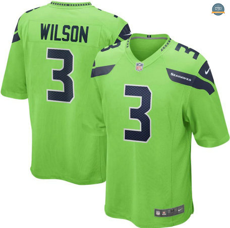 Cfb3 Camiseta Russell Wilson, Seattle Seahawks - Green
