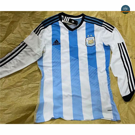 Cfb3 Camisetas Retro 2014 Argentina 1ª Equipación Manga Larga