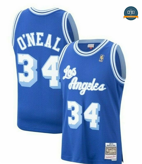 Cfb3 Camisetas Shaquille O'Neal, Los Angeles Lakers - Mitchell & Ness