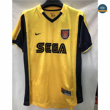 Cfb3 Camisetas Retro 1999-00 Arsenal 2ª Equipación