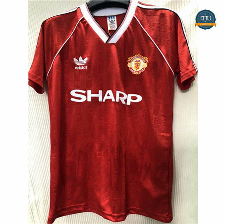 Cfb3 Camiseta Clásico 1988 Manchester United 1ª Equipación