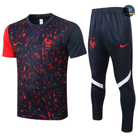 Cfb3 Camisetas Entrenamiento Francia + Pantalones Negro 2020/2021