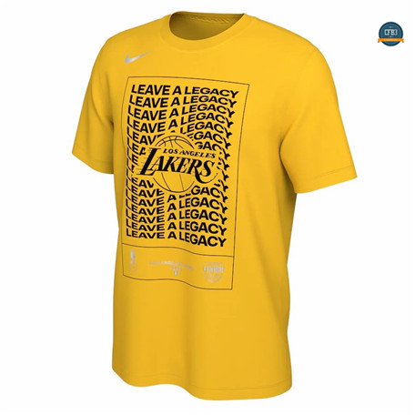 Cfb3 Camiseta Camiseta Los Angeles Lakers - Gold
