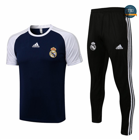 Cfb3 Camiseta Entrenamiento Real Madrid + Pantalones Equipación Azul marino/Blanco 2022/2023