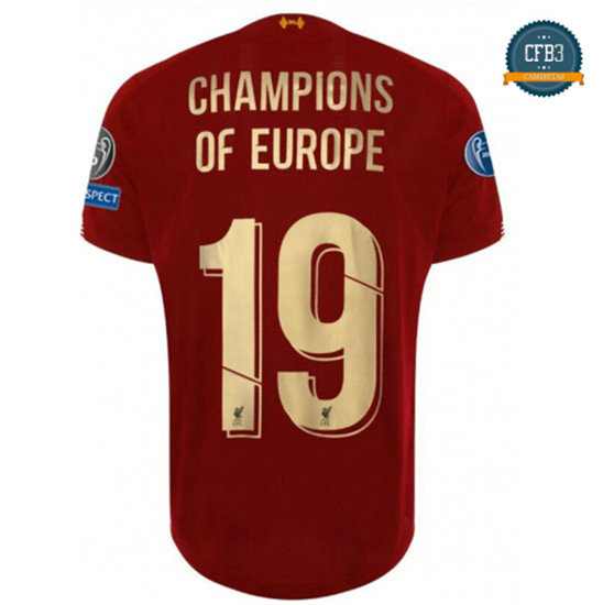 Camiseta Liverpool 1ª Equipación Champions of Europe 19 2019/2020