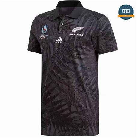Cfb3 Camiseta Rugby Nueva Zelanda All Blacks POLO Copa Mundial 2019/2020