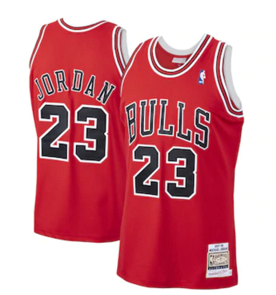 Camiseta Michael Jordan, Chicago Bulls Mitchell & Ness - Rojo