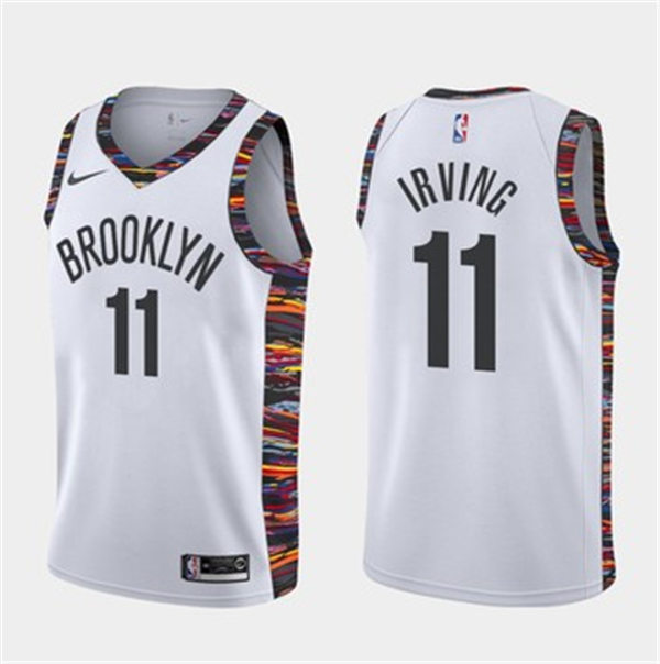Cfb3 Camisetas Kyrie Irving, Brooklyn Nets 2019/20 - City Edition -Blanco