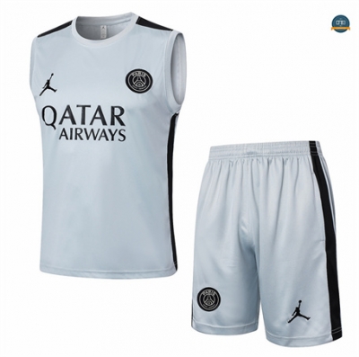 Outlet Camiseta entrenamiento sin mangas Paris Paris Saint Germain gris 2024/2025