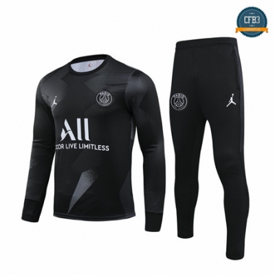 Cfb3 Camisetas B027 - Chandal PSG Jordán Gris/Negro 2019/2020