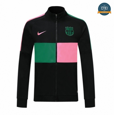 Cfb3 Camisetas B061 - Chaqueta Barcelona Negro Rosa/Verde 2019/2020