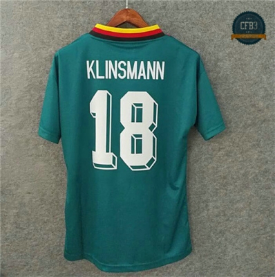 Camiseta 1994 Alemania 2ª Equipación Verde (18 KLINSMANN)