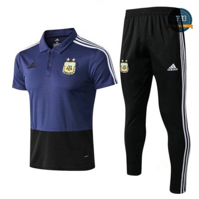 Camiseta Argentina POLO Entrenamiento Azul Profundo 2018-2019