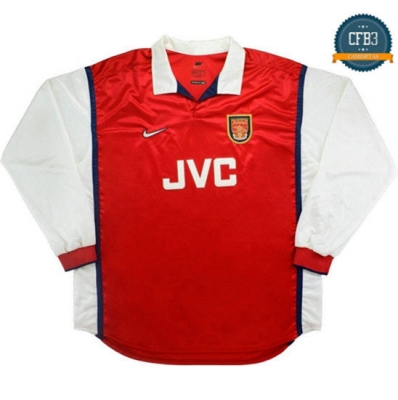 Camiseta 1998-99 Arsenal Manga Larga 1ª Equipación