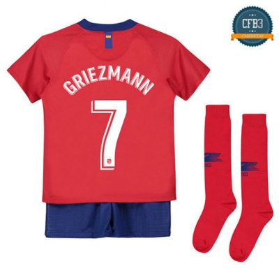 Camiseta Atletico Madrid 1ª Equipación Niños 7 Griezmann 2018