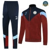 Chaqueta Chándal Manchester City Rojo/Azul 2019/2020 Cuello Alto