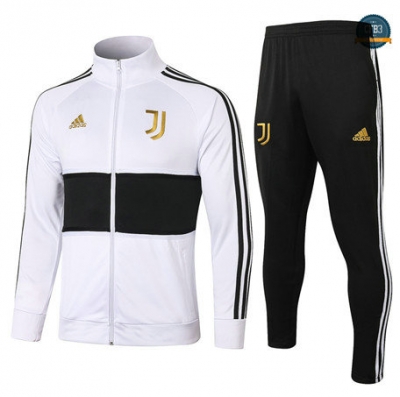 Cfb3 Chaqueta Chandal Juventus Equipación Blanco/Negro Or Badge Cuello alto 2020/2021