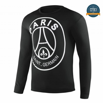 Cfb3 Camisetas Sudadera Training PSG Paris Negro 2019/2020 Cuello Redondo