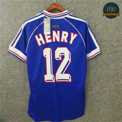 Camiseta 1998 Francia 1ª Equipación (12 henry)