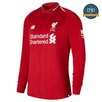 Camiseta Liverpool 1ª Equipación Manga Larga 2018
