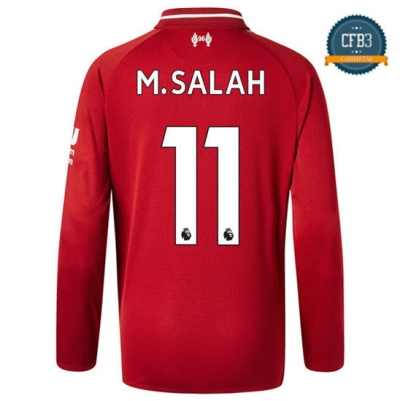 Camiseta Liverpool 1ª Equipación 11 M.Salah Manga Larga 2018