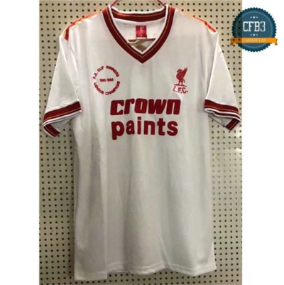 Cfb3 Camisetas Retro Liverpool Blanco 1985-1986