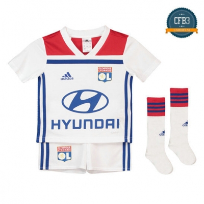 Camiseta Lyon 1ª Equipación Niños Blanco 2018