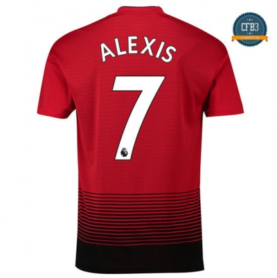Camiseta Manchester United 1ª Equipación 7 Alexis 2018
