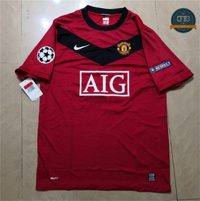 Camiseta 2009 UCL version Manchester United 1ª Equipación